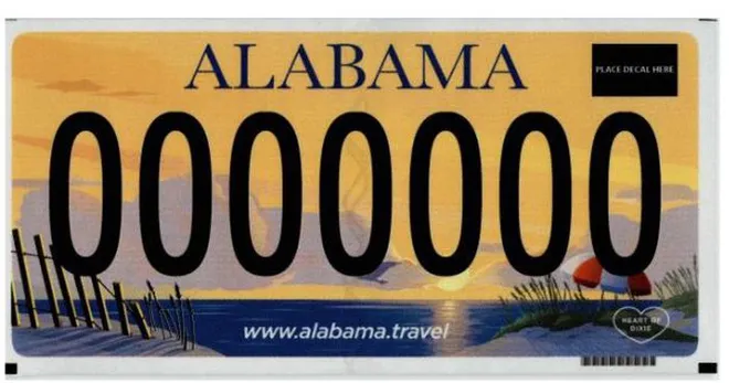 alabama plate