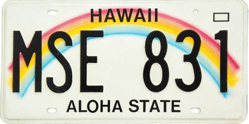 Hawaii plate