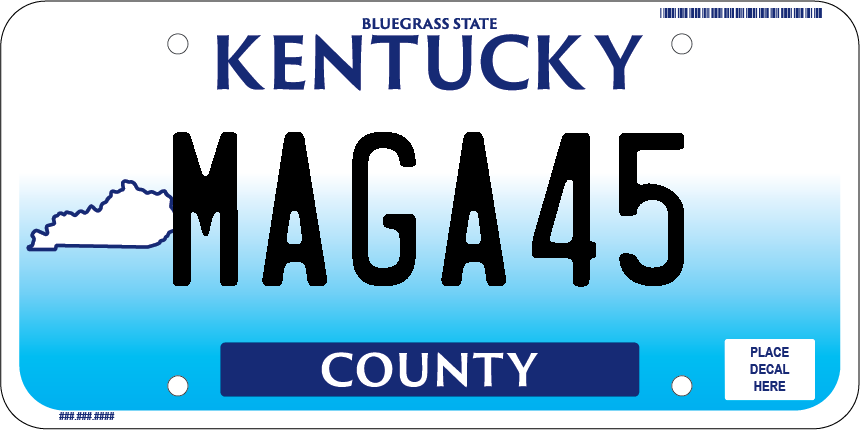 Kentucky plate