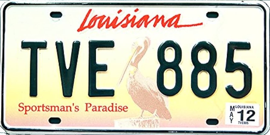 louisiana plate