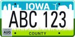Iowa plate