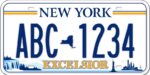 New york plate