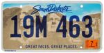 South Dakota plate