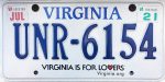 Virginia plate