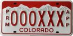 colorado plate